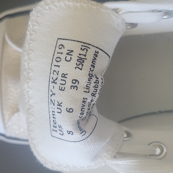 Sparkly Gold Sneakers - Picture 6 of 6